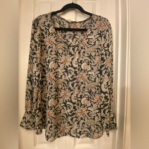 Ladies long sleeve blouse by Loft size large